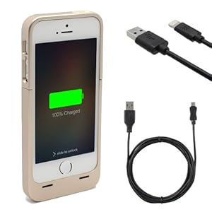 iPhone 5, iPhone 5s Rechargeable Extended Battery Case for iPhone ...