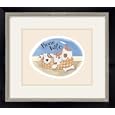 Bone Idle Framed Art Print by Kate Mawdsley,16.3 in. x 14.3 in. Framed