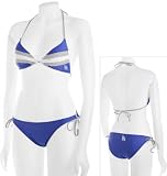 Los Angeles Dodgers Women's Striped String Bikini