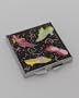 Shoe Diva Black & Silver Compact Mirror & Business Card Holder Gift Set