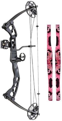 SA SPORTS Youth Raptor Compound Bow (Size:19-28-Inch/25-45-Pound Color:Pink) by SA Sports