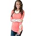 FLYMALL Crochet Paneled Long Sleeve Top T shirt