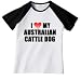 I Love My Australian Cattle Dog Jr. Miss Cap Sleeve