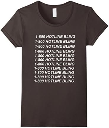 Women's 1-800 Popular HOTLINE T-shirt Medium Asphalt