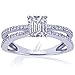 1.30 Ct Emerald Cut Diamond Engagement Ring GIA VS1-H
