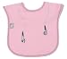 Frenchie Girls Fashion Ear Bud Bib, Pink