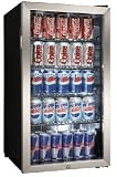 Danby 3.3 Cubic Foot Beverage Fridge - 128 Can - DBC128BLS (Black/Stainless) (33'H x 20'W x 17.75'D)