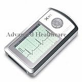 Portable Handheld ECG EKG Heart Monitor Complete Kit 4 ways to use - New Version with Premium ECG Cable Fits Both Standard Disposable ECG Electrodes and Reusable ECG Electrodes