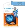 DYMO Ultra Blue Plastic Tape w Black Printing, LetraTag only, 1/2in x 13ft