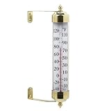 Conant Custom Brass Model T-16 Vermont Antiqued Brass Grande View Thermometer