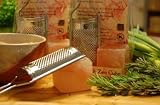 Artisan Carved HimalaSalt Zen Cube with Italian Stainless Grater