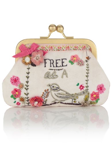 Accessorize Womens Free As A Bird Clip Frame Purse