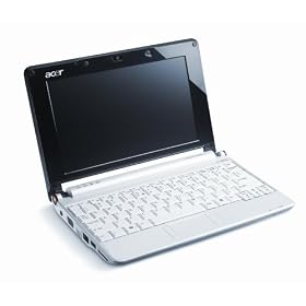 Acer Aspire One A110L Netbook, Linpus Linux Lite Version, 8.9-inch Crystalbrite TFT LCD, 1GB RAM, 16GB SSD (8GB + 8GB via SD), Intel Atom Processor N270 1.60 Ghz (White)