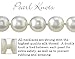14K Gold 7-8mm Round White Freshwater Cultured Pearl Bracelet - AAA Quality