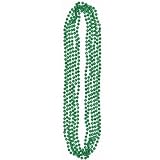 Green 32in Bead Necklaces 6ct