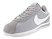Nike Men's Cortez Basic Nylon Wolf Grey/White/Mtllc Silver Casual Shoe 10 Men US