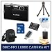 Panasonic LUMIX DMC-FP3 FP3 Black Digital Camera, 14 MP, 4x Optical Zoom Lens, 3.0 Touch-Screen LCD, HD Video Recording, 16 GB Memory Card, Card Reader, Battery, Mini Tripod, Deluxe Carrying Case, Screen Protectors,  3pc. Lens Cleaning Kit