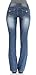 Angels Jeans Junior Double Button Short Inseam Bootcut Jeans