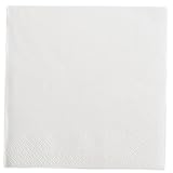 White Beverage Napkin 50 Count