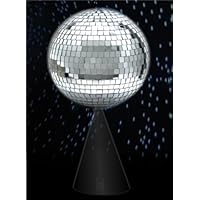 8'' Mirror Ball On Rotating Stand