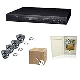 COMPLETE 4 CHANNEL ELITE MINI HD DVR SECURITY CAMERA SURVEILLANCE SYSTEM WITH BULK CABLE