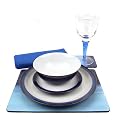 Denby Imperial Blue 28 Piece Ceramic, Glass and Accessories Tableware Set for 4 Placesettings