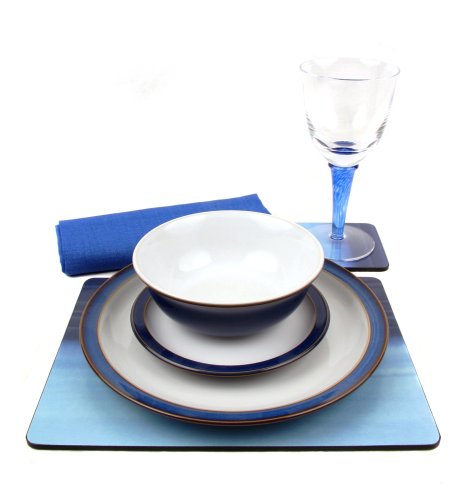 Buy Denby Imperial Blue 28 Piece Ceramic, Glass and Accessories Tableware Set for 4 Placesettings online at Discounted New and Used prices. Delivered to your door with Off-The-Bookshelf.