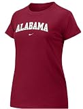 Alabama Crimson Tide Women's Crimson 08/09 Arch Short Sleeve T Shirt By Nike