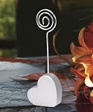 Wedding Place Card Holders - Silver Heart, 40