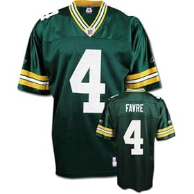 Brett Favre Jersey: Reebok Green Replica #4 Green Bay Packers Jersey