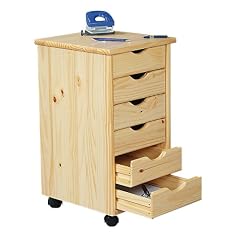 Kesper 11367 Rollcontainer Kiefernholz 34 x 39 x 65 cm
