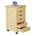 Kesper 11367 Rollcontainer Kiefernholz 34 x 39 x 65 cm