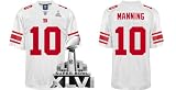 Super Bowl XLVI New York Giants Eli Manning Authentic Jersey Size 48 - Medium
