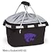 Kansas State Wildcats Portable Recreational Metro Seat Recliner - Black w/Digital Print