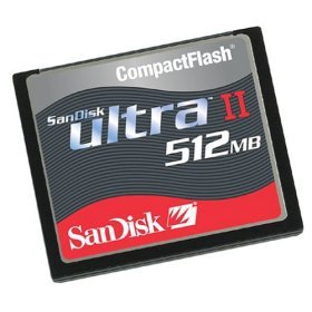 SanDisk SDCFH-512-901 512 MB Ultra II CompactFlash Card (Retail Package)