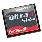 SanDisk SDCFH-512-901 512 MB Ultra II CompactFlash Card (Retail Package)
