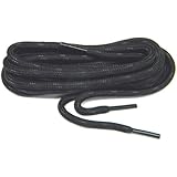 Heavy Duty Kevlar Reinforced Boot Laces Shoelaces (Black W/black Kevlar) 2 Pair Pack