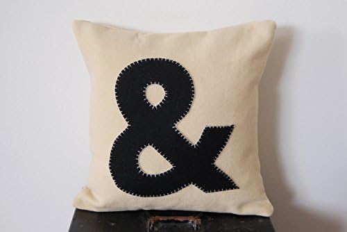 Wool Ampersand Pillow - Custom Colors Available