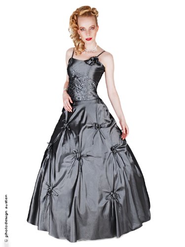 Envie/Paris – 1003 JOVANNA Abendkleid Ballkleid 2-teilig in Anthrazit 46-52