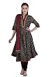 Meena Bindra Women's Indian Kurta Tunic with flared, assymetrical bias cut.