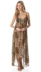 Sexy Chiffon/Polyester Leopard Print  Dress