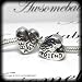 #004 Silver Best Friend Heart Bead Spacer Charm Fits Pandora Chamilia Troll Style Bracelet