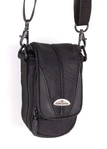 Samsonite weatherproof ultra high qualtiy leather re enforced, ultra padded digital camera case with belt loop and shoulder strap for Sony DSC H20, DSC HX5V, DSC-HX5V/B, DSC-S930, S980, T90, T900, W210, W220, W270, DSC-T700