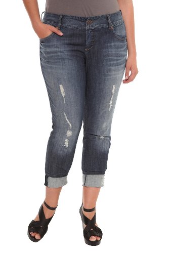 Z. Cavaricci Couture - Destructed Rolled Skinny Jean Z. Cavaricci Couture - Destructed Rolled Skinny Jean