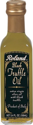Roland Black Truffle Oil From Italy, 3.4-Ounce Glass Bottle  (Pack of 2)