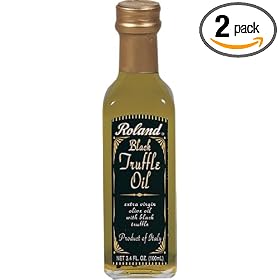 Roland Black Truffle Oil From Italy, 3.4-Ounce Glass Bottle  (Pack of 2)