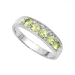 Sterling Silver Baby Ring with Peridot CZ - 4mm Band Width - 4mm Face Height - Sizes: 1-4 Sterling Silver Baby Ring with Peridot CZ - 4mm Band Width - 4mm Face Height - Sizes: 1-4