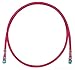 Panduit UTPSP10RDY Category-6 8-Conductor Strain Relief Clear Boot Patch Cord, 10-Feet, Red
