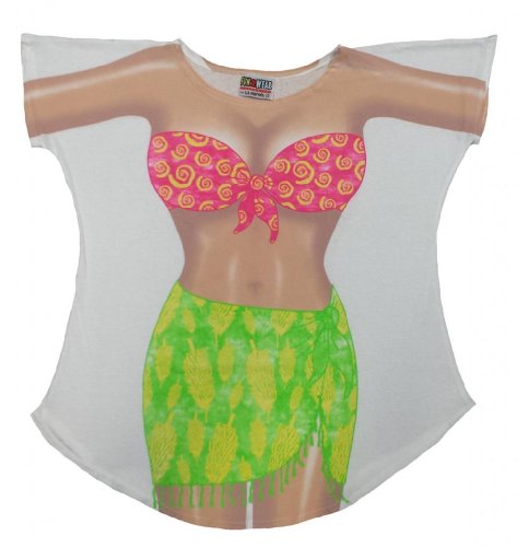 L.A. Imprints Tropical Girl Bikini Body Cover-Up T-Shirt #45