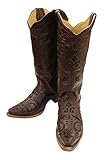 Corral Women's Brown Vintage Lizard Inlay Snip Toe Cowgirl Boots C2692